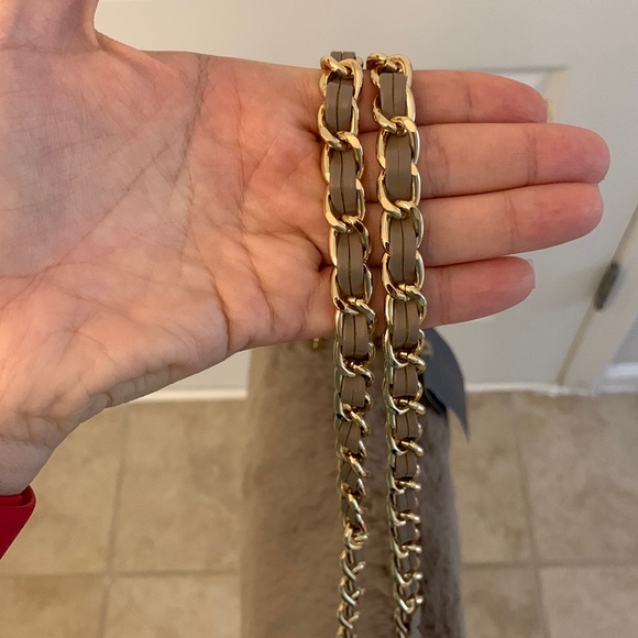 Expression New York Beige Vegan Fur Flap Bag - Picture 10 of 16